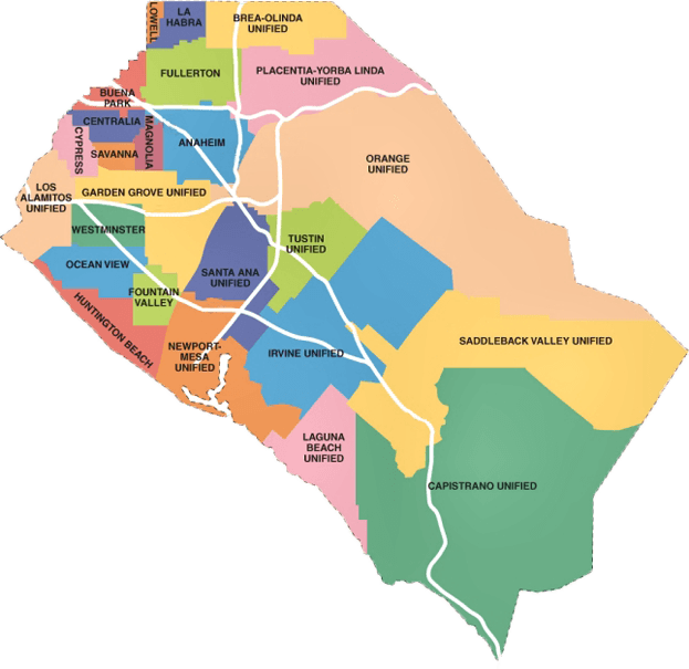 Map illustration of our Southern California service area