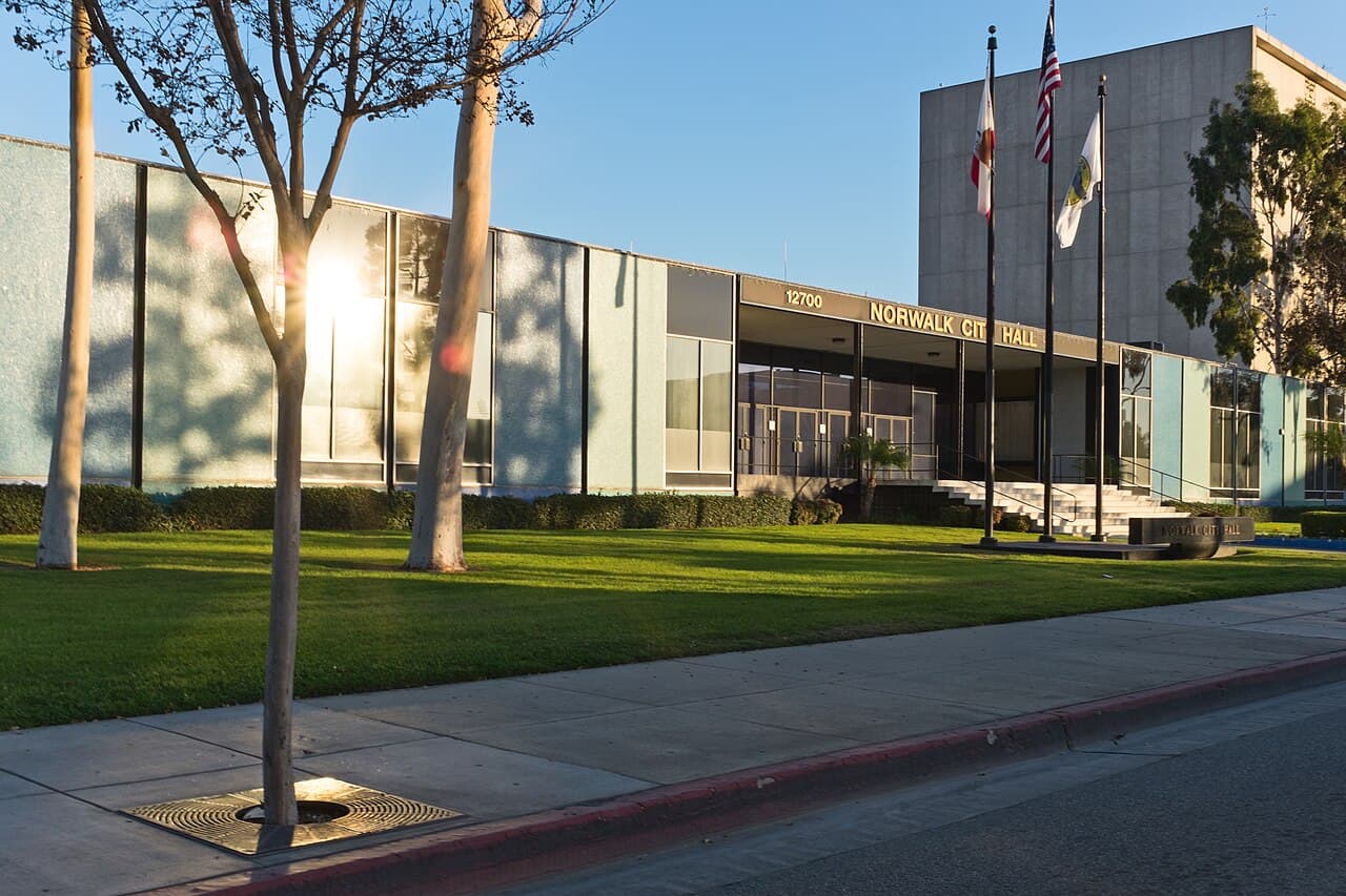 Norwalk City Hall in Los Angeles County